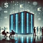 A modern, clean digital illustration representing the concept of budget friendly servers for startups