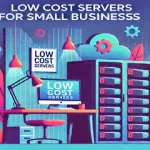 A modern illustration of 'Low Cost Servers for Small Businesses'webp