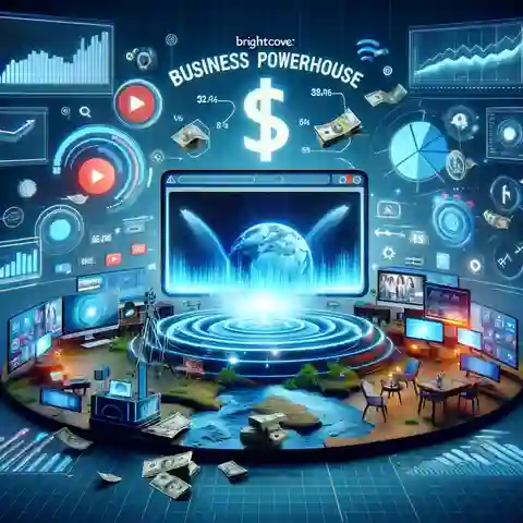 An image illustrating 'Brightcove The Business Powerhouse' for video streaming