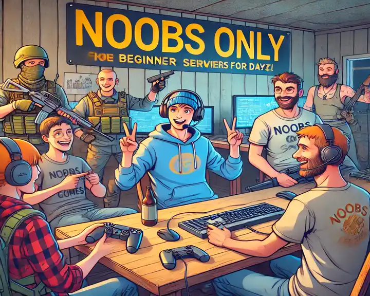 Best DayZ Servers for Beginners 'Noobs Only' server for DayZ, showing players engaging in beginner events Best DayZ Servers for Beginners 'Noobs Only' server for DayZ, showing players engaging in beginner events
