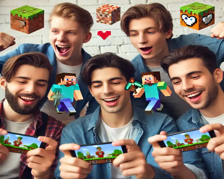Free Minecraft Pocket Edition Server Hosting A group of friends playing Minecraft Pocket Edition together on their mobile devices Free Minecraft Pocket Edition Server Hosting A group of friends playing Minecraft Pocket Edition together on their mobile devices